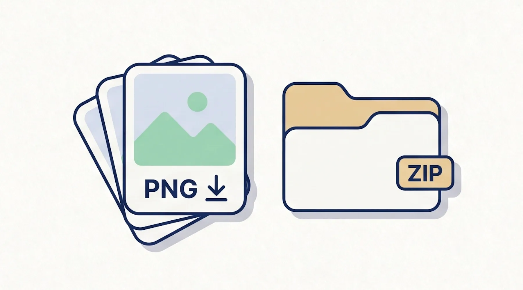 Download converted PNG files